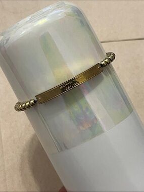 Michael Kors Gold Beaded ID Bracelet